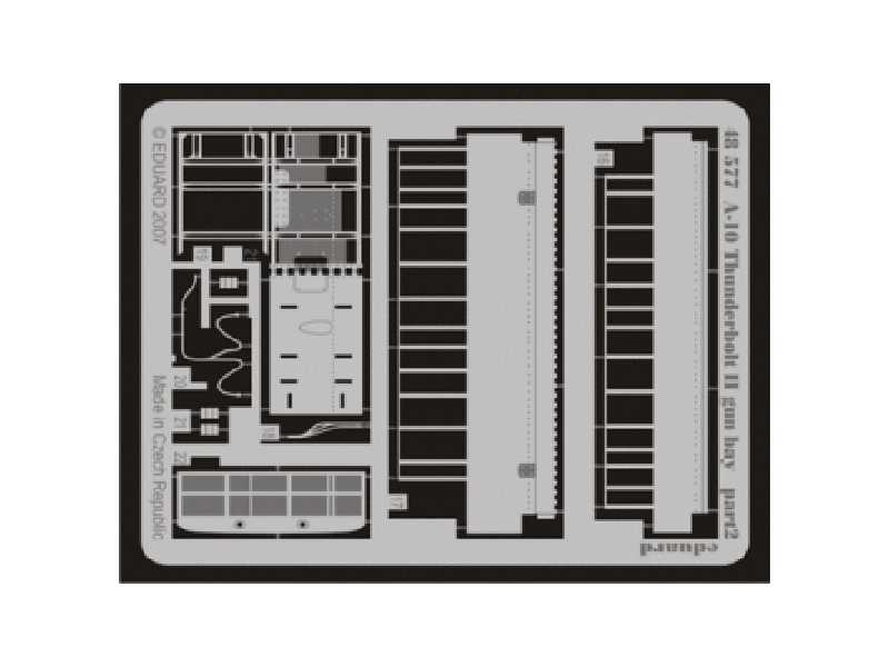 A-10 gun bay 1/48 - Hobby Boss - blaszki - zdjęcie 1 A-10 gun bay 1/48 - Hobby Boss - blaszki - zdjęcie 1