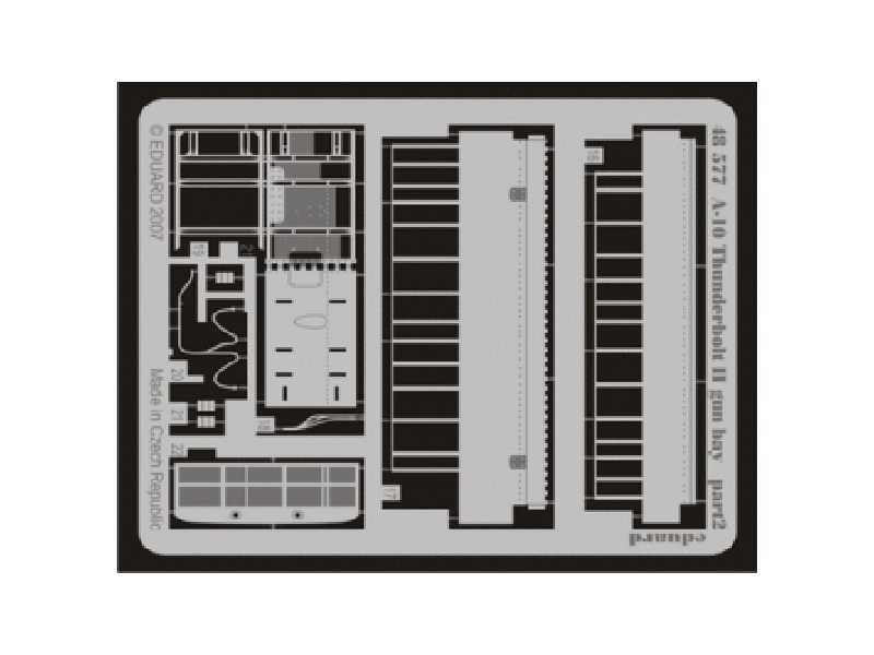  A-10 gun bay 1/48 - Hobby Boss - blaszki - zdjęcie 1