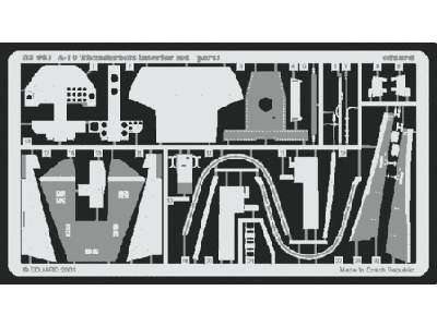  A-10 interior 1/32 - Trumpeter - blaszki - zdjęcie 1