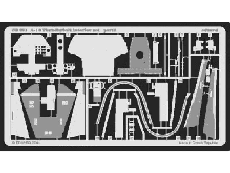 A-10 interior 1/32 - Trumpeter - blaszki - zdjęcie 1 A-10 interior 1/32 - Trumpeter - blaszki - zdjęcie 1