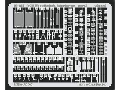  A-10 interior 1/32 - Trumpeter - blaszki - zdjęcie 3