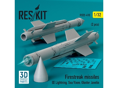 Firestreak Missiles (2pcs) (Ee Lightning, Sea Vixen, Gloster Javelin) (3d Printed) - zdjęcie 2