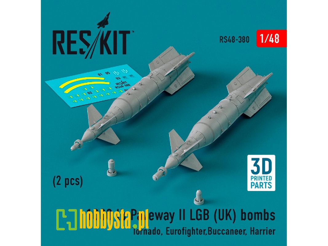 1000 Lb Paveway Ii Lgb (Uk) Bombs (2pcs) (Tornado, Eurofighter, Buccaneer, Harrier) (3d Printed) - zdjęcie 1 1000 Lb Paveway Ii Lgb (Uk) Bombs (2pcs) (Tornado, Eurofighter, Buccaneer, Harrier) (3d Printed) - zdjęcie 1