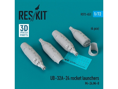 Ub-32a-24 Rocket Launchers (4pcs) (Mi-24, Mi-8) (3d Printed) - zdjęcie 1
