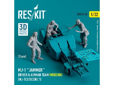 Mj-1 'jammer' Driver And Airman Team (Modern) (Mj-1c) (Scene 1) (3pcs) (3d Printed) - zdjęcie 1