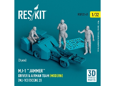 Mj-1 'jammer' Driver And Airman Team (Modern) (Mj-1c) (Scene 2) (3pcs) (3d Printed) - zdjęcie 1
