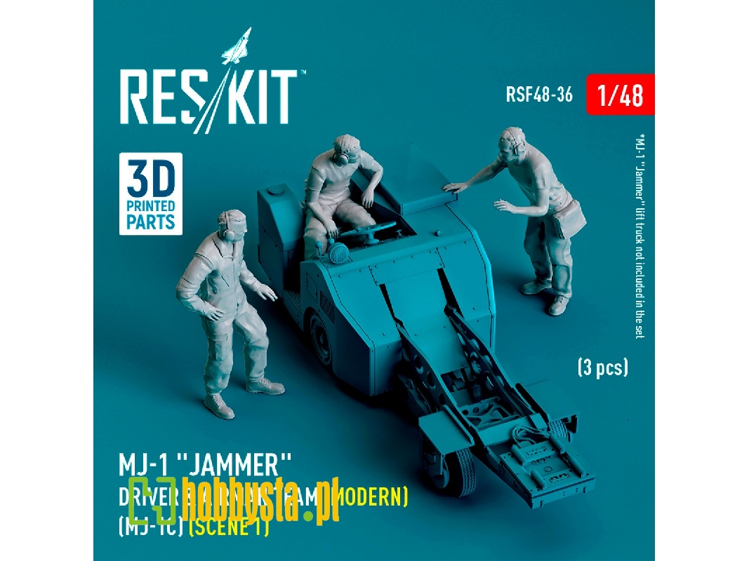 Mj-1 'jammer' Driver And Airman Team (Modern) (Mj-1c) (Scene 1) (3pcs) (3d Printed) - zdjęcie 1 Mj-1 'jammer' Driver And Airman Team (Modern) (Mj-1c) (Scene 1) (3pcs) (3d Printed) - zdjęcie 1