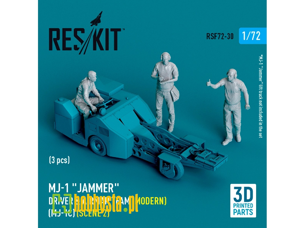 Mj-1 'jammer' Driver And Airman Team (Modern) (Mj-1c) (Scene 2) (3pcs) (3d Printed) - zdjęcie 1 Mj-1 'jammer' Driver And Airman Team (Modern) (Mj-1c) (Scene 2) (3pcs) (3d Printed) - zdjęcie 1