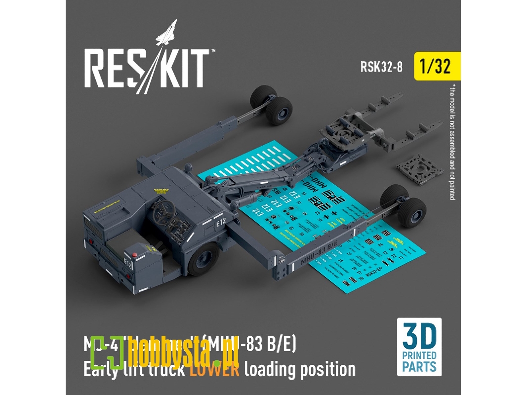Mj-4 'jammer' (Mhu-83 B/E) Early Lift Truck Lower Loading Position (3d Printed Model Kit) - zdjęcie 1 Mj-4 'jammer' (Mhu-83 B/E) Early Lift Truck Lower Loading Position (3d Printed Model Kit) - zdjęcie 1