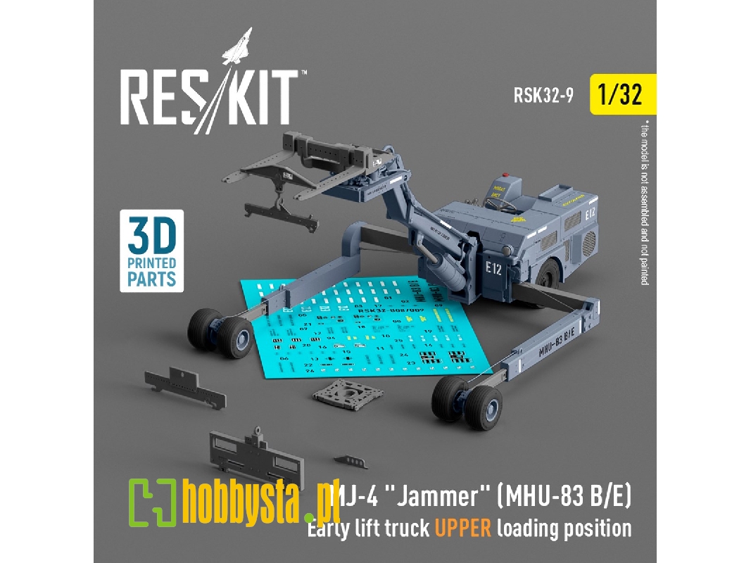Mj-4 'jammer' (Mhu-83 B/E) Early Lift Truck Upper Loading Position (3d Printed Model Kit) - zdjęcie 1 Mj-4 'jammer' (Mhu-83 B/E) Early Lift Truck Upper Loading Position (3d Printed Model Kit) - zdjęcie 1