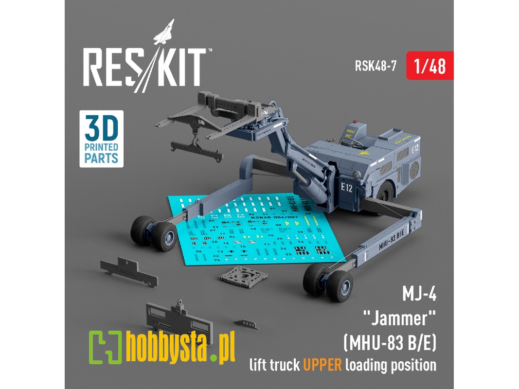 Mj-4 'jammer' (Mhu-83 B/E) Early Lift Truck Upper Loading Position (3d Printed Model Kit) - zdjęcie 1 Mj-4 'jammer' (Mhu-83 B/E) Early Lift Truck Upper Loading Position (3d Printed Model Kit) - zdjęcie 1