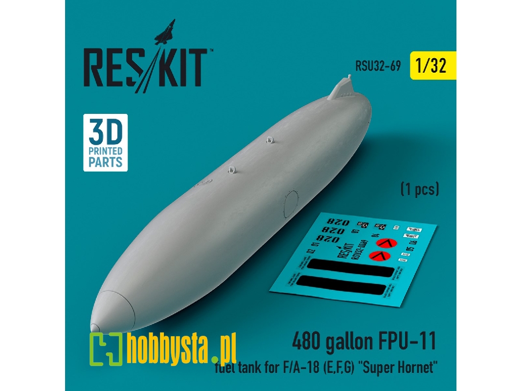 480 Gallon Fpu-11 Fuel Tank For F/A-18 (E, F, G) 'super Hornet' (1pc) (3d Printed) - zdjęcie 1 480 Gallon Fpu-11 Fuel Tank For F/A-18 (E, F, G) 'super Hornet' (1pc) (3d Printed) - zdjęcie 1