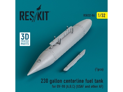 230 Gallon Centerline Fuel Tank For Ov-10 (A, B, C) (Usaf And Other Af) (1pc) (3d Printed) - zdjęcie 1