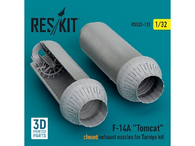 F-14a 'tomcat' Closed Exhaust Nozzles For Tamiya Kit (3d Printed) - zdjęcie 1