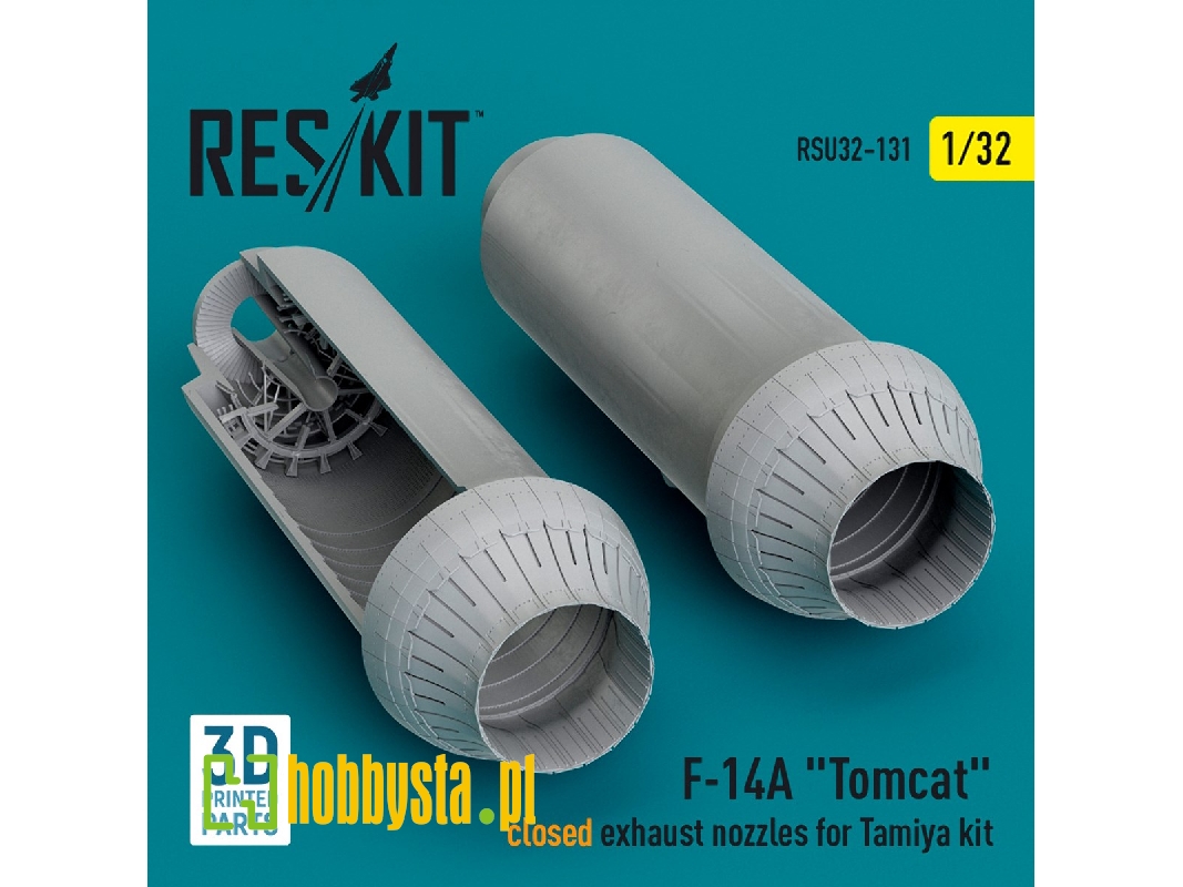 F-14a 'tomcat' Closed Exhaust Nozzles For Tamiya Kit (3d Printed) - zdjęcie 1 F-14a 'tomcat' Closed Exhaust Nozzles For Tamiya Kit (3d Printed) - zdjęcie 1