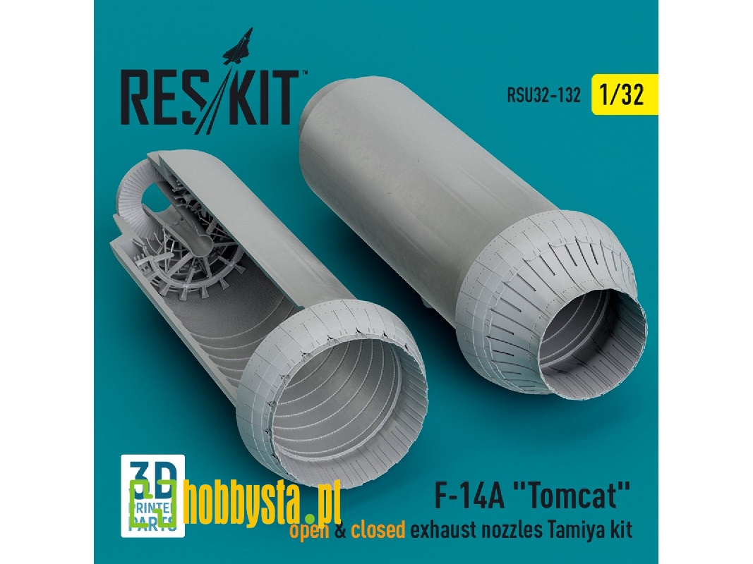 F-14a 'tomcat' Open And Closed Exhaust Nozzles Tamiya Kit (3d Printed) - zdjęcie 1 F-14a 'tomcat' Open And Closed Exhaust Nozzles Tamiya Kit (3d Printed) - zdjęcie 1