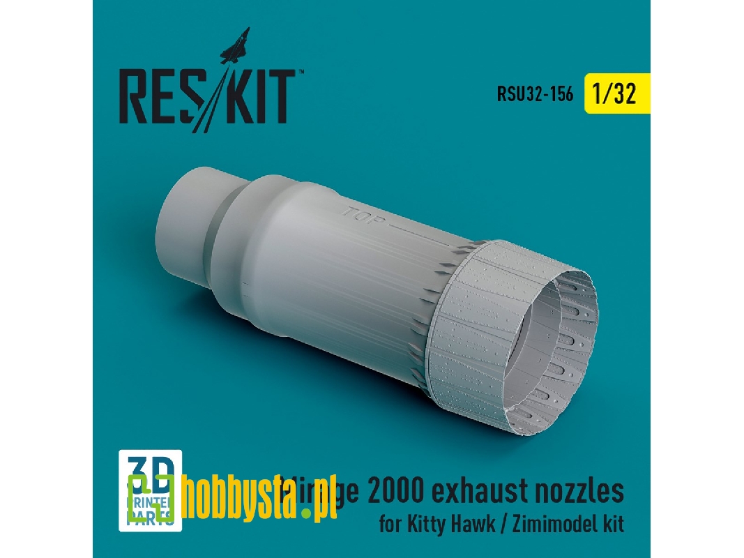 Mirage 2000 Exhaust Nozzle For Kitty Hawk / Zimimodel Kit (3d Printed) - zdjęcie 1 Mirage 2000 Exhaust Nozzle For Kitty Hawk / Zimimodel Kit (3d Printed) - zdjęcie 1