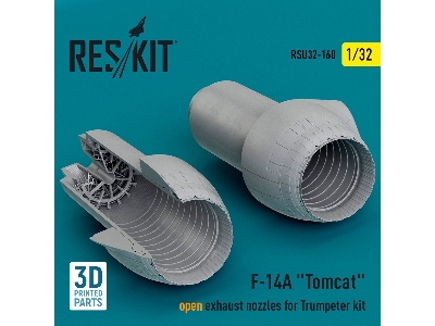 F-14a 'tomcat' Open Exhaust Nozzles For Trumpeter Kit (3d Printed) - zdjęcie 1