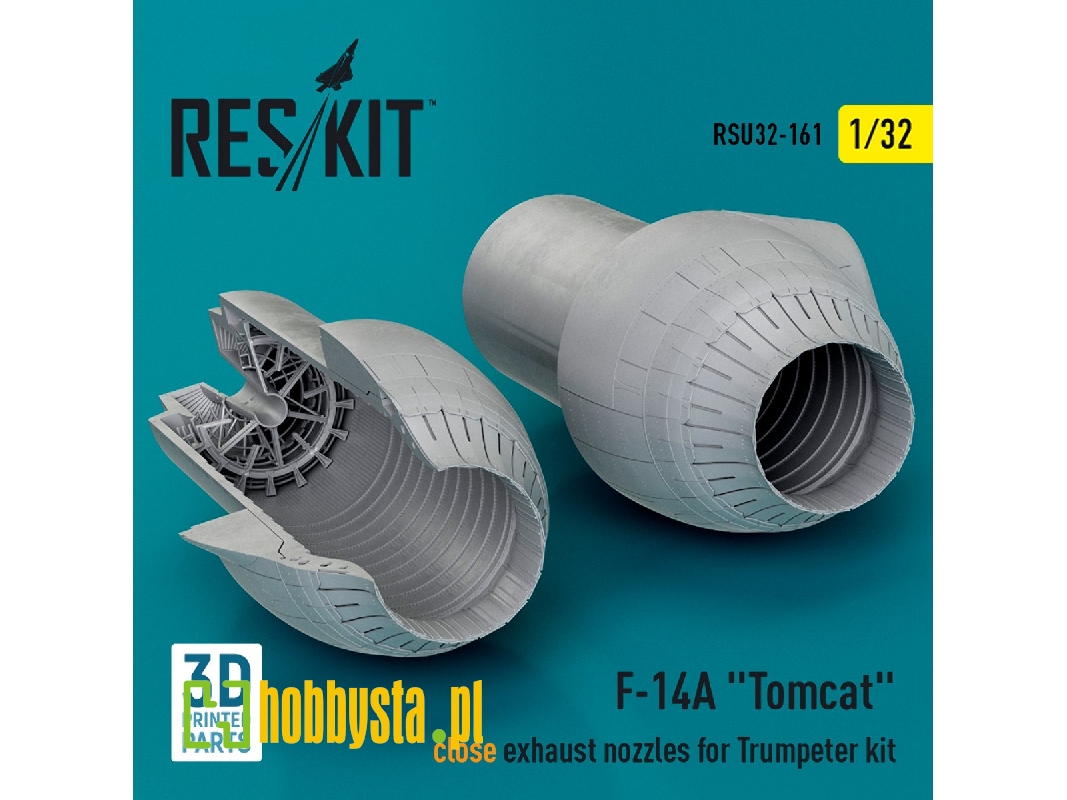 F-14a 'tomcat' Close Exhaust Nozzles For Trumpeter Kit (3d Printed) - zdjęcie 1 F-14a 'tomcat' Close Exhaust Nozzles For Trumpeter Kit (3d Printed) - zdjęcie 1