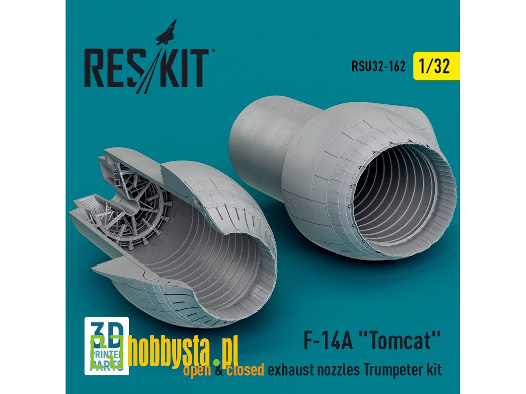 F-14a 'tomcat' Open And Closed Exhaust Nozzles Trumpeter Kit (3d Printed) - zdjęcie 1 F-14a 'tomcat' Open And Closed Exhaust Nozzles Trumpeter Kit (3d Printed) - zdjęcie 1