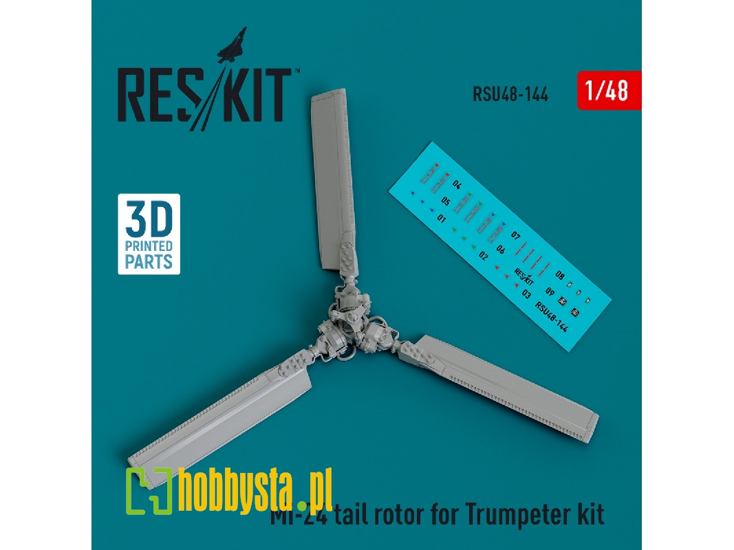 Mi-24 Tail Rotor For Trumpeter Kit (3d Printed) - zdjęcie 1 Mi-24 Tail Rotor For Trumpeter Kit (3d Printed) - zdjęcie 1