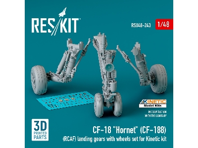 Cf-18 'hornet' (Cf-188) (Rcaf) Landing Gears With Wheels Set For Kinetic Kit (3d Printed) - zdjęcie 2