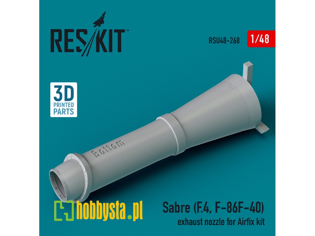 Sabre (F.4, F-86f-40) Exhaust Nozzle For Airfix Kit (3d Printed) - zdjęcie 1 Sabre (F.4, F-86f-40) Exhaust Nozzle For Airfix Kit (3d Printed) - zdjęcie 1