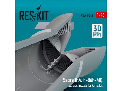 Sabre (F.4, F-86f-40) Exhaust Nozzle For Airfix Kit (3d Printed) - zdjęcie 3
