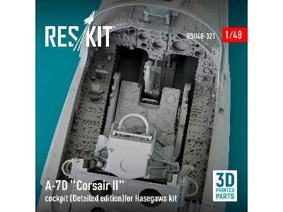 A-7d 'corsair Ii' Cockpit (Detailed Edition) For Hasegawa Kit (3d Printed) - zdjęcie 1