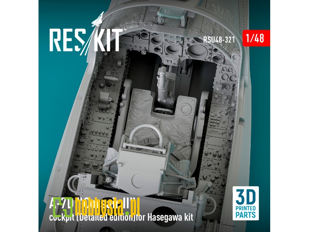A-7d 'corsair Ii' Cockpit (Detailed Edition) For Hasegawa Kit (3d Printed) - zdjęcie 1 A-7d 'corsair Ii' Cockpit (Detailed Edition) For Hasegawa Kit (3d Printed) - zdjęcie 1