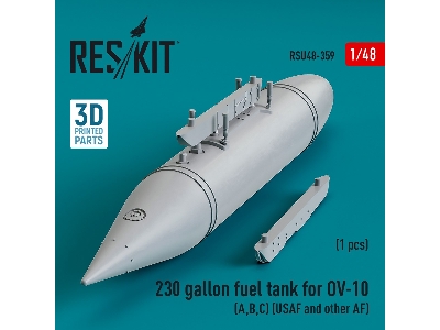 230 Gallon Centerline Fuel Tank For Ov-10 (A, B, C) (Usaf And Other Af) (1pc) (3d Printed) - zdjęcie 1
