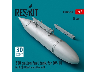 230 Gallon Centerline Fuel Tank For Ov-10 (A, B, C) (Usaf And Other Af) (1pc) (3d Printed) - zdjęcie 2