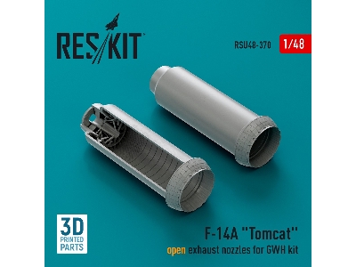 F-14a 'tomcat' Open Exhaust Nozzles For Gwh Kit (3d Printed) - zdjęcie 1