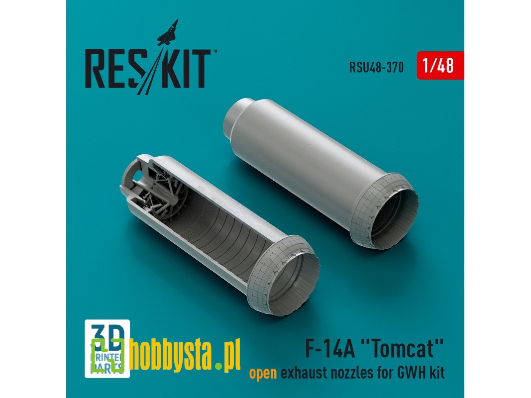 F-14a 'tomcat' Open Exhaust Nozzles For Gwh Kit (3d Printed) - zdjęcie 1 F-14a 'tomcat' Open Exhaust Nozzles For Gwh Kit (3d Printed) - zdjęcie 1
