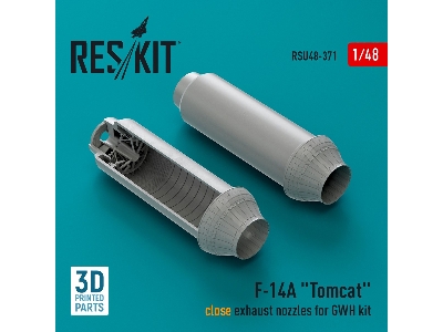 F-14a 'tomcat' Close Exhaust Nozzles For Gwh Kit (3d Printed) - zdjęcie 1