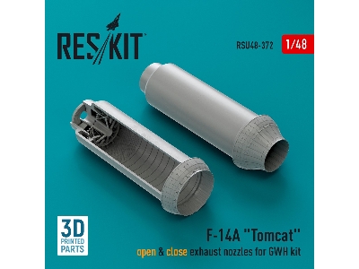 F-14a 'tomcat' Open And Close Exhaust Nozzles For Gwh Kit (3d Printed) - zdjęcie 1
