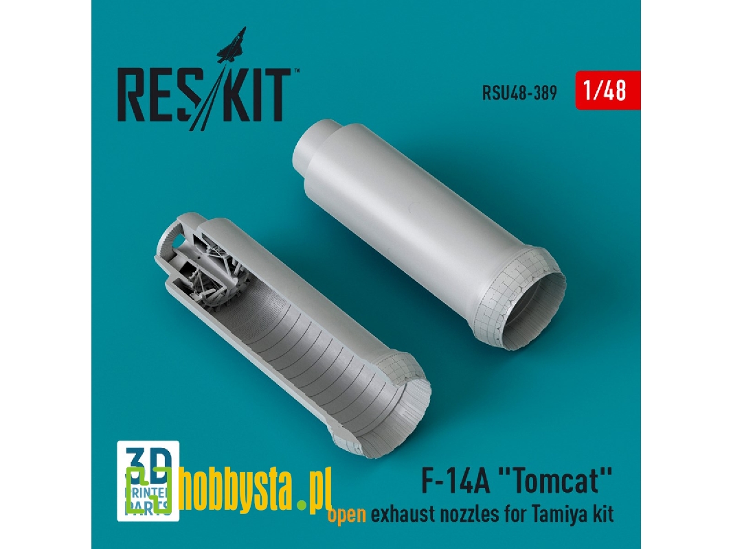 F-14a 'tomcat' Open Exhaust Nozzles For Tamiya Kit (3d Printed) - zdjęcie 1