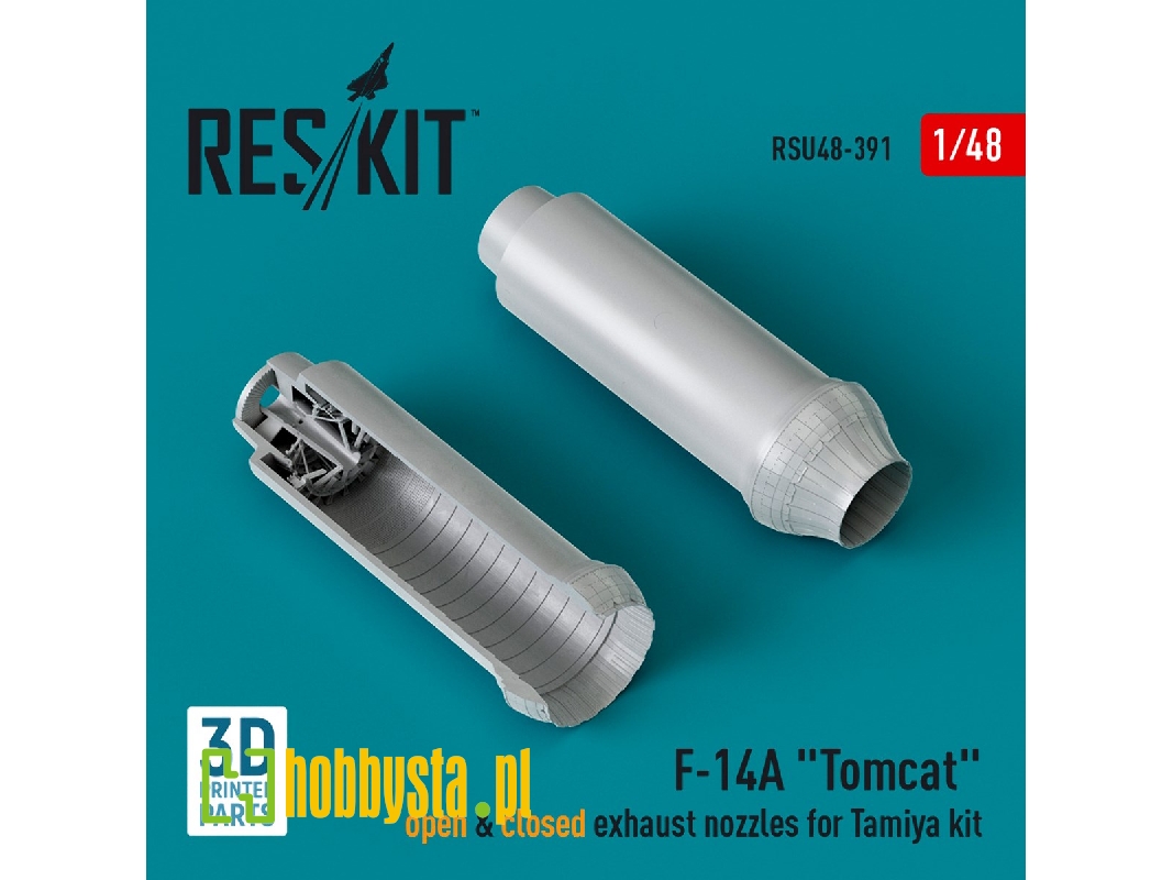 F-14a 'tomcat' Open And Closed Exhaust Nozzles For Tamiya Kit (3d Printed) - zdjęcie 1