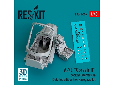 A-7e 'corsair Ii' Cockpit Late Version (Detailed Edition) For Hasegawa Kit (3d Printed) - zdjęcie 2