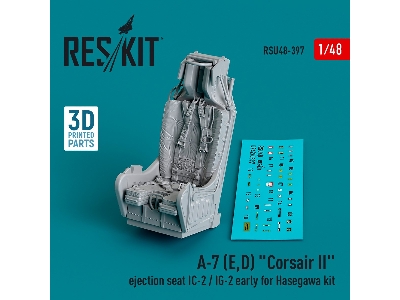 A-7 (E, D) 'corsair Ii' Ejection Seat Ic-2 / Ig-2 Early For Hasegawa Kit (3d Printed) - zdjęcie 1