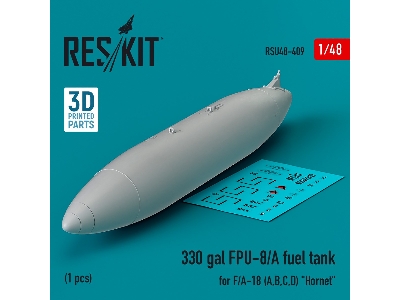 330 Gallon Fpu-8/A Fuel Tank For F/A-18 (A, B, C, D) 'hornet' (1pc) (3d Printed) - zdjęcie 1