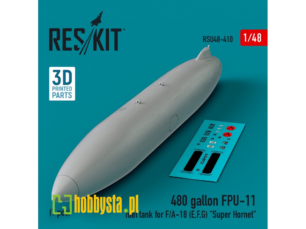 480 Gallon Fpu-11 Fuel Tank For F/A-18 (E, F, G) 'super Hornet' (1pc) (3d Printed) - zdjęcie 1 480 Gallon Fpu-11 Fuel Tank For F/A-18 (E, F, G) 'super Hornet' (1pc) (3d Printed) - zdjęcie 1