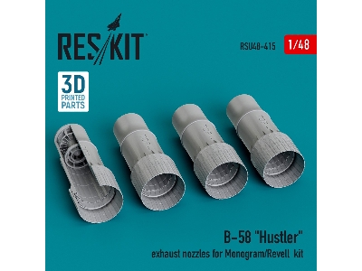 B-58 'hustler' Exhaust Nozzles For Monogram/Revell Kit (3d Printed) - zdjęcie 1