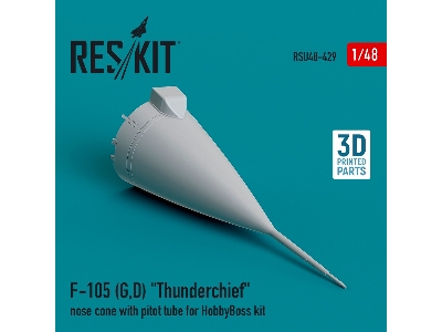 F-105 (G, D) 'thunderchief' Nose Cone With Pitot Tube For Hobbyboss Kit (3d Printed) - zdjęcie 1