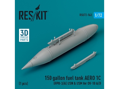 150 Gallon Fuel Tank Aero 1c (Fpu-3/A) Usn And Usm For Ov-10 A/D (1pc) (3d Printed) - zdjęcie 1