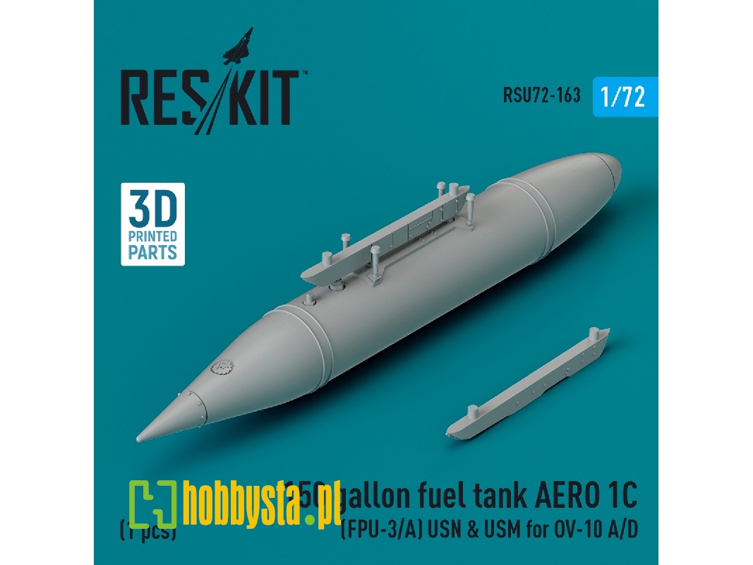150 Gallon Fuel Tank Aero 1c (Fpu-3/A) Usn And Usm For Ov-10 A/D (1pc) (3d Printed) - zdjęcie 1 150 Gallon Fuel Tank Aero 1c (Fpu-3/A) Usn And Usm For Ov-10 A/D (1pc) (3d Printed) - zdjęcie 1