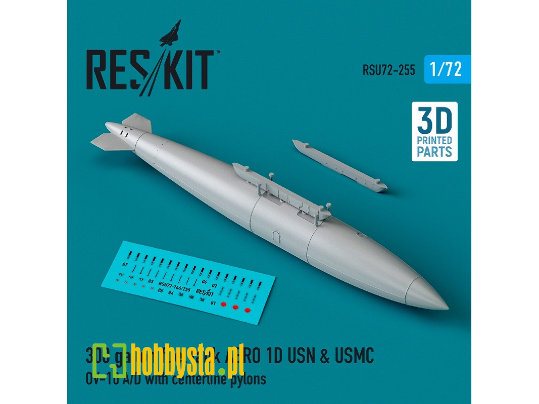 300 Gallon Fuel Tank Aero 1d Usn And Usmc (1pc) (Ov-10 A/D With Centerline Pylons) (3d Printed) - zdjęcie 1 300 Gallon Fuel Tank Aero 1d Usn And Usmc (1pc) (Ov-10 A/D With Centerline Pylons) (3d Printed) - zdjęcie 1