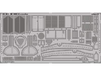  Bf 109E-3 exterior 1/32 - Trumpeter - blaszki - zdjęcie 1