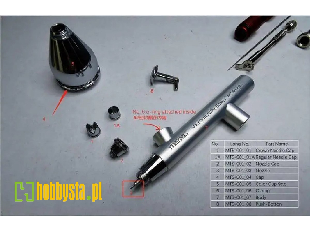 Mts001_03 Nozzle For Vermilion Bird 0.3mm Airbrush (1 Pc) - zdjęcie 1 Mts001_03 Nozzle For Vermilion Bird 0.3mm Airbrush (1 Pc) - zdjęcie 1