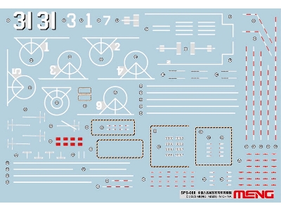 Pla Navy Hainan Marking Decals (For Meng Ps-007) - zdjęcie 1